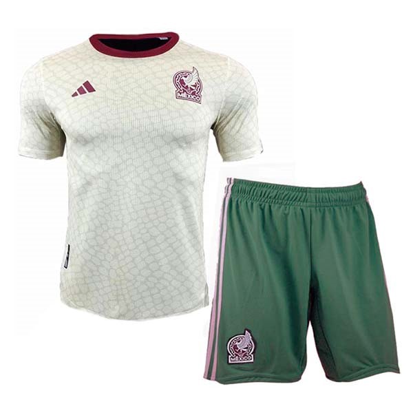 Camiseta México Segunda Equipación Niños 2022/2023 Blanco